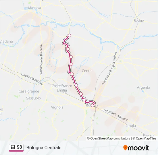 S3 Bus Line Map