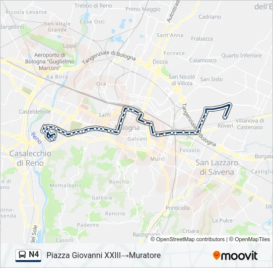 N4 Bus Line Map