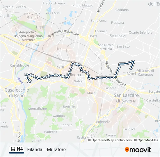 N4 Bus Line Map