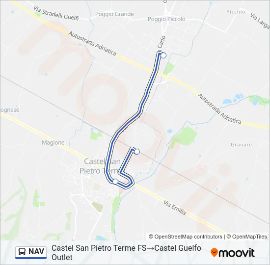 NAV Bus Line Map