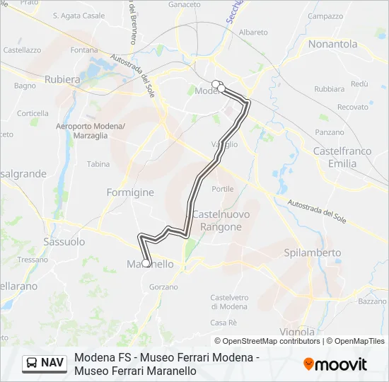 NAV Bus Line Map
