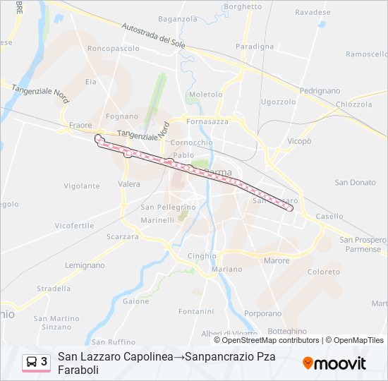 3 bus Line Map