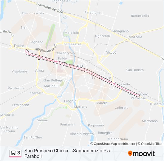 3 bus Line Map