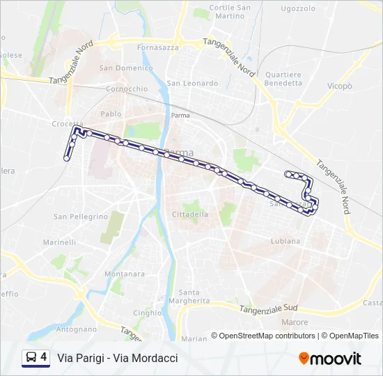 4 Bus Line Map