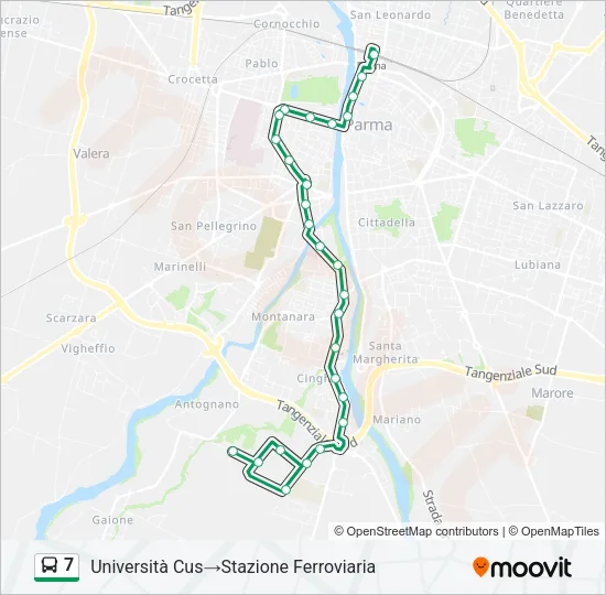7 Bus Line Map