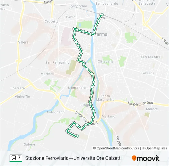 7 Bus Line Map