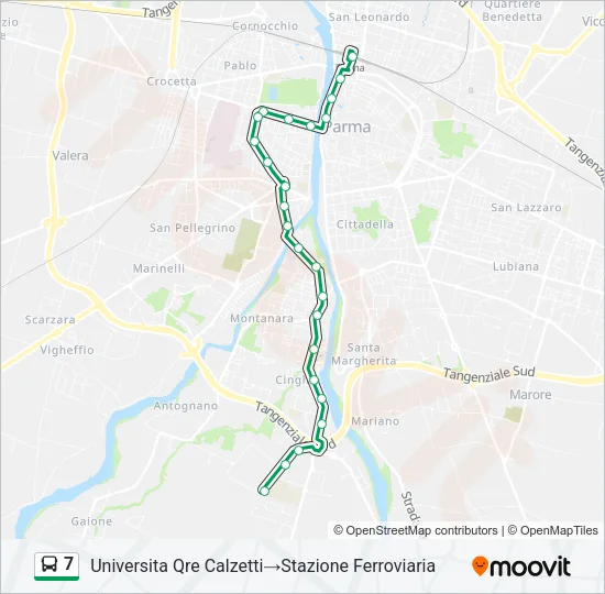 7 Bus Line Map