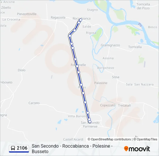2106 Bus Line Map