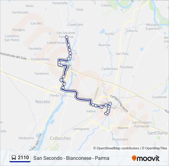 2110 bus Line Map