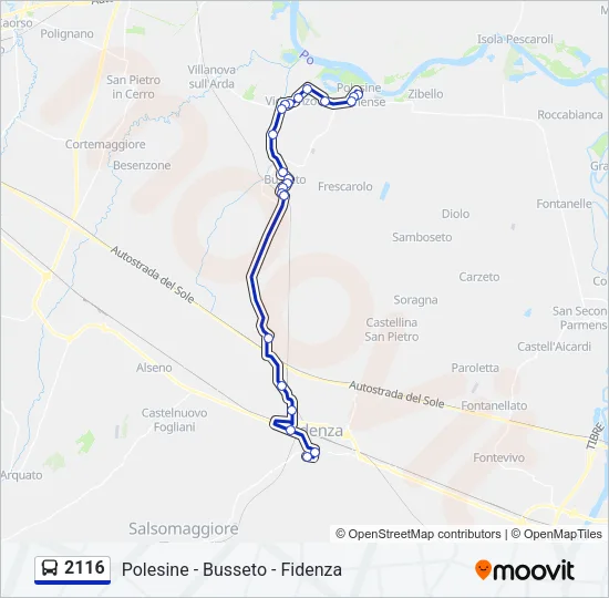 2116 Bus Line Map