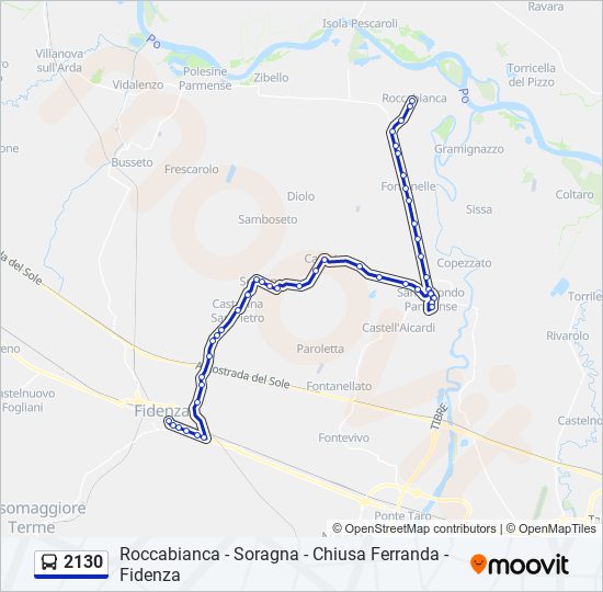 2130 bus Line Map