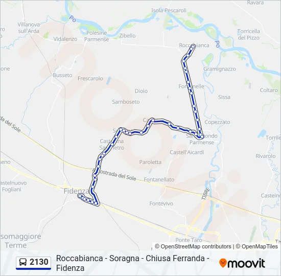 2130 Bus Line Map
