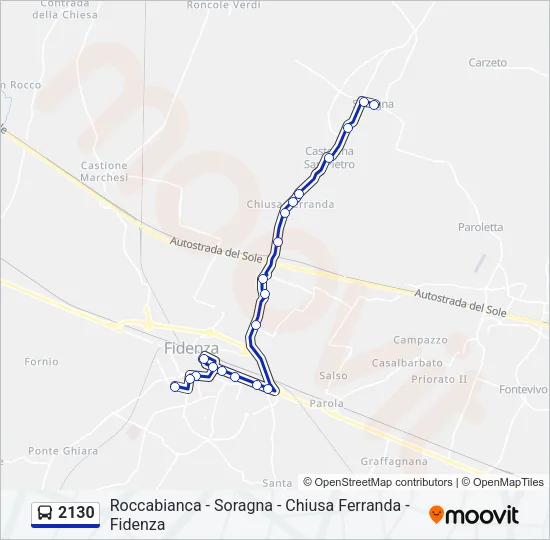 2130 Bus Line Map