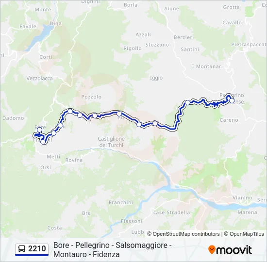 2210 Bus Line Map