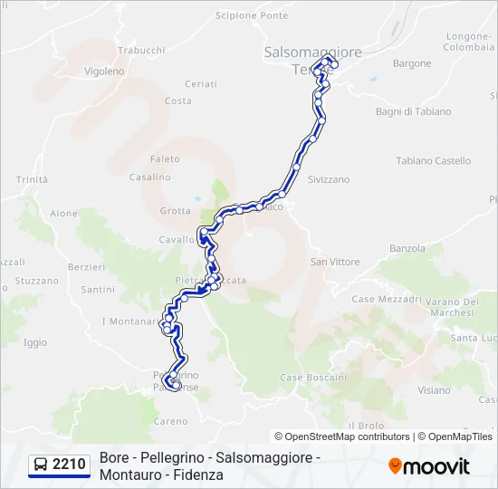 2210 Bus Line Map