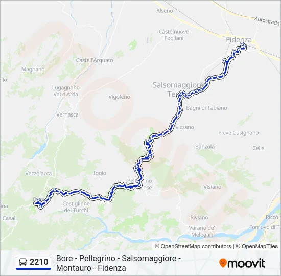 2210 Bus Line Map