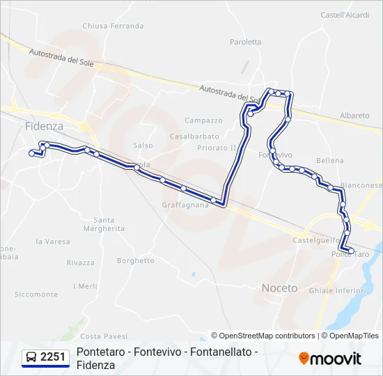 2251 Bus Line Map