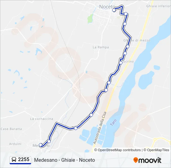 2255 Bus Line Map