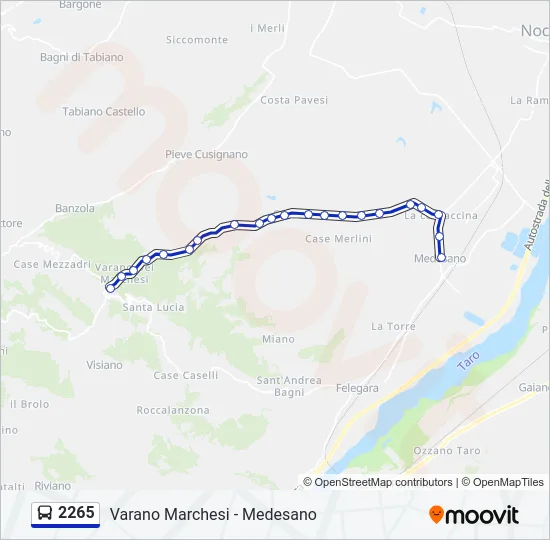 2265 Bus Line Map