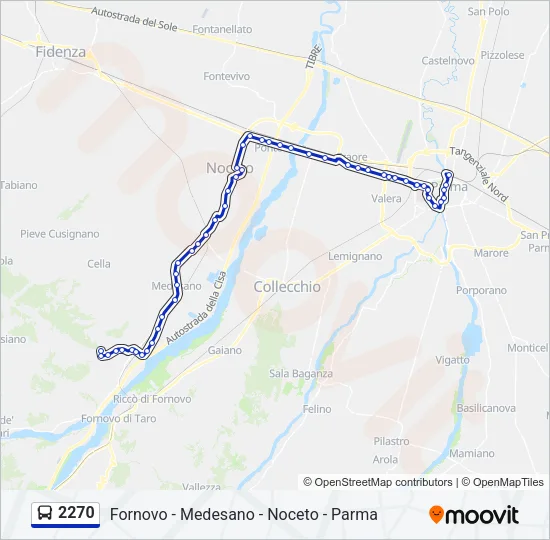 2270 Bus Line Map