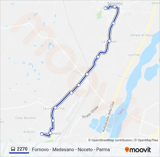 2270 Bus Line Map
