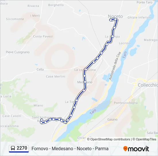 2270 Bus Line Map