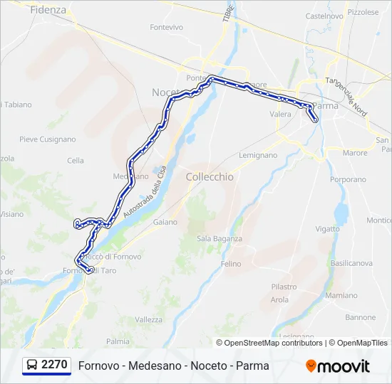 2270 Bus Line Map