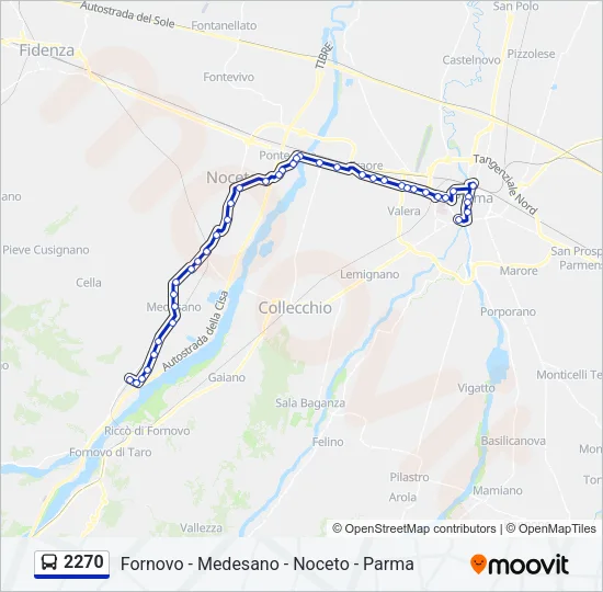 2270 Bus Line Map