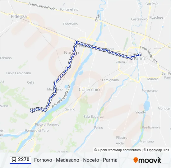 2270 Bus Line Map