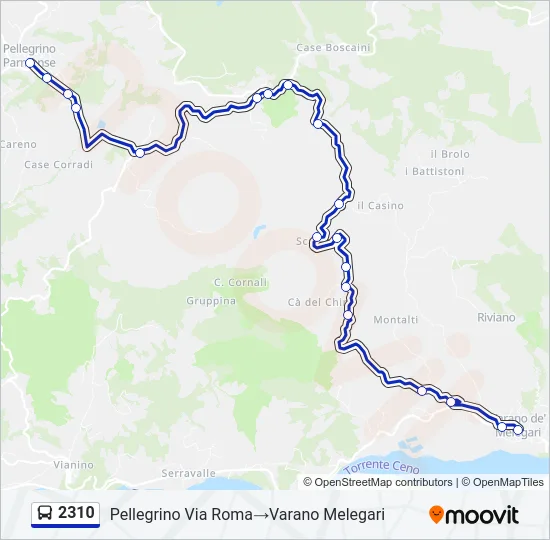2310 Bus Line Map