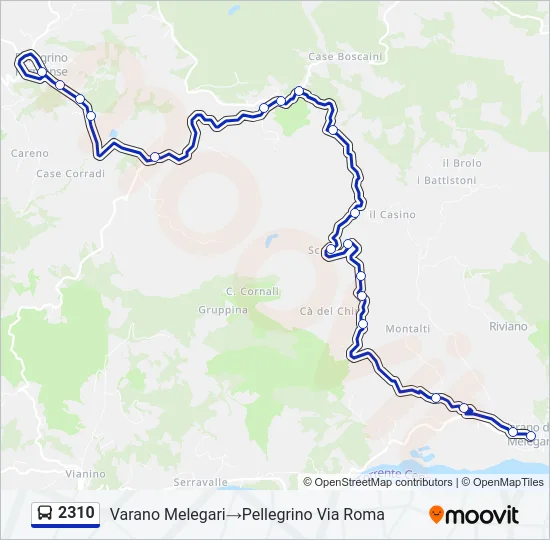 2310 Bus Line Map