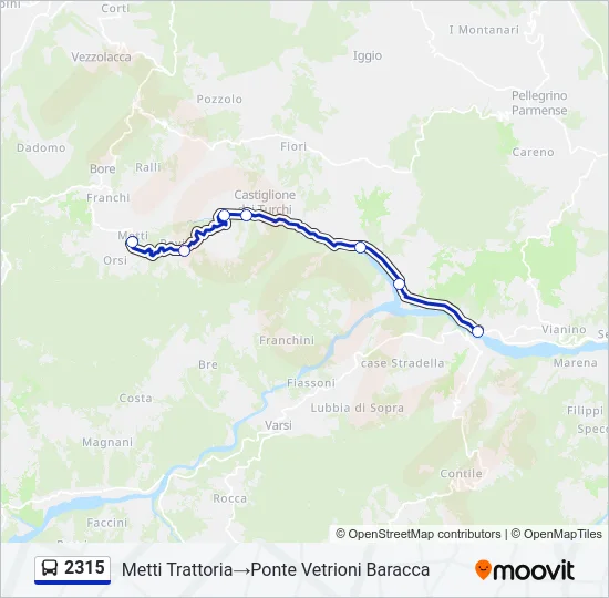 2315 Bus Line Map