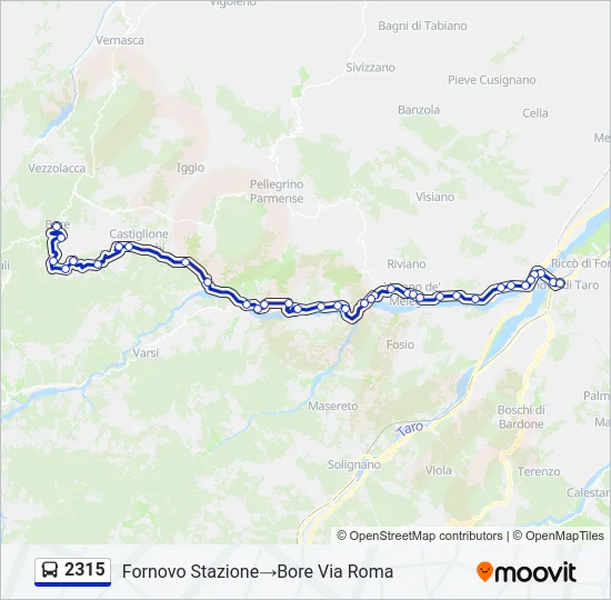2315 Bus Line Map