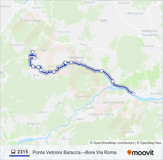 2315 Bus Line Map