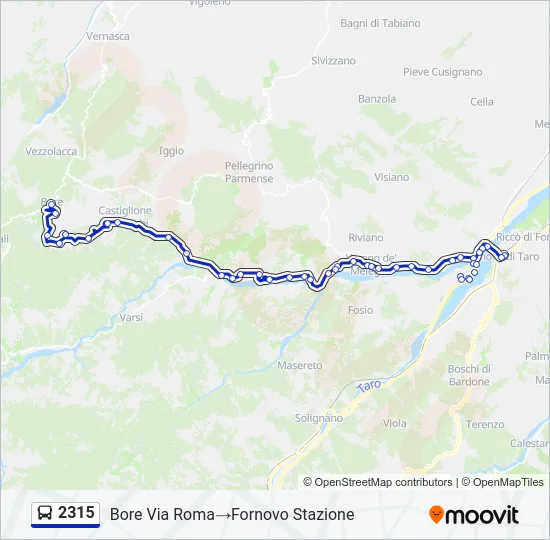 2315 Bus Line Map