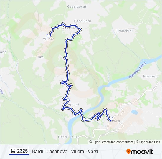 2325 bus Line Map