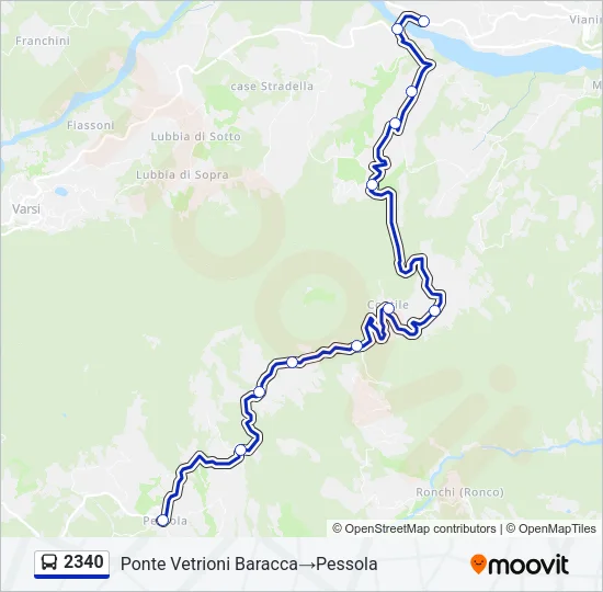 2340 Bus Line Map