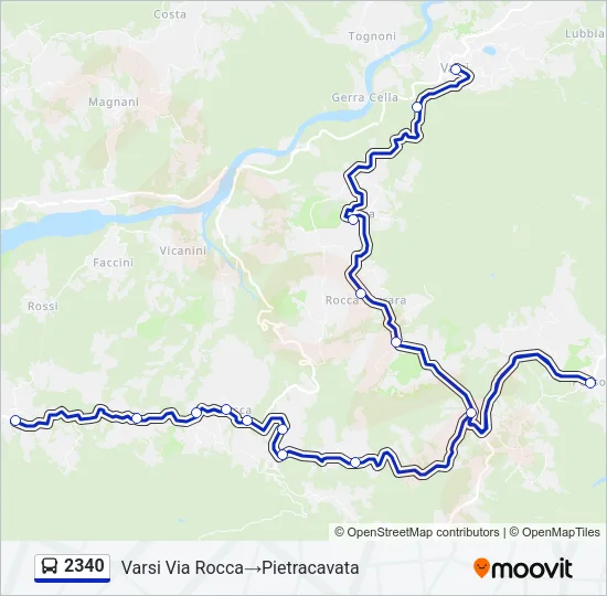 2340 Bus Line Map