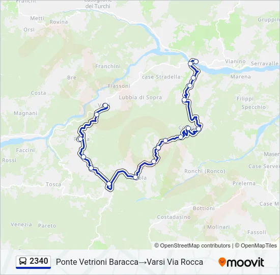 2340 Bus Line Map