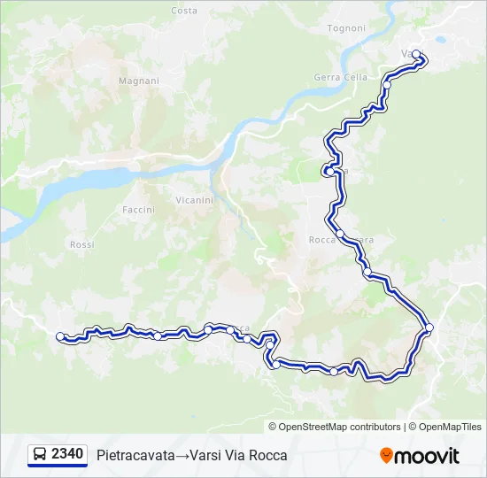 2340 Bus Line Map