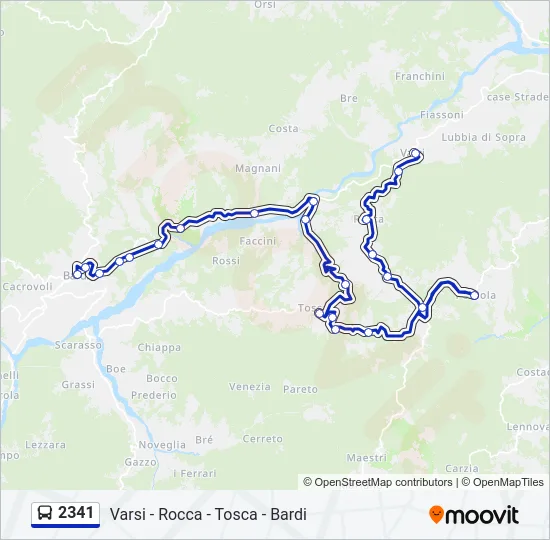 2341 Bus Line Map