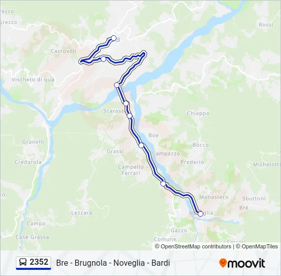 2352 Bus Line Map