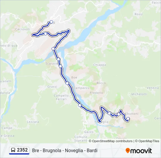 2352 Bus Line Map