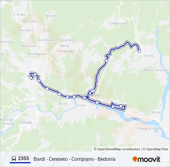 2355 bus Line Map