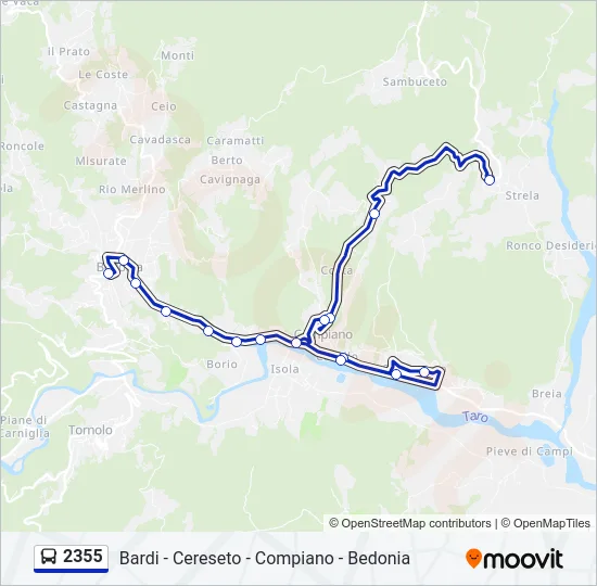 2355 Bus Line Map