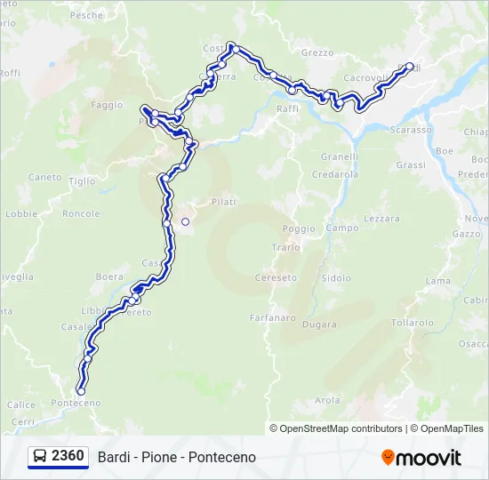 2360 Bus Line Map