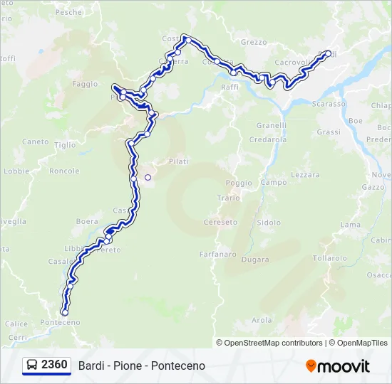 2360 Bus Line Map