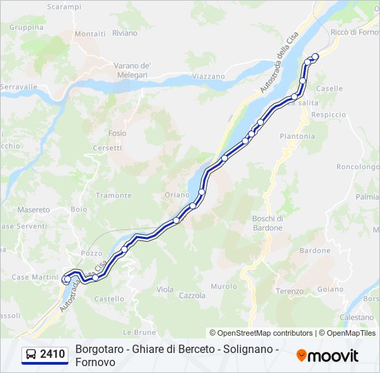 2410 bus Line Map