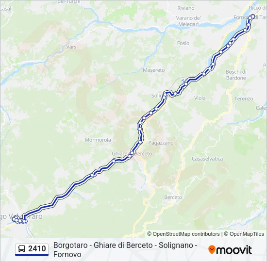 2410 Bus Line Map