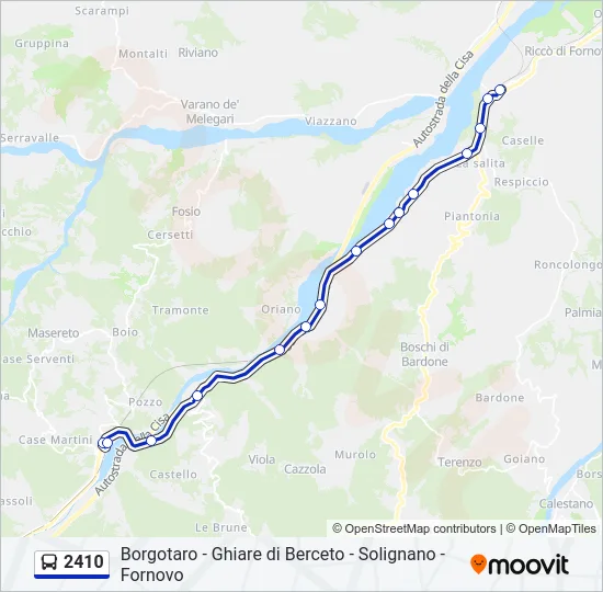 2410 Bus Line Map